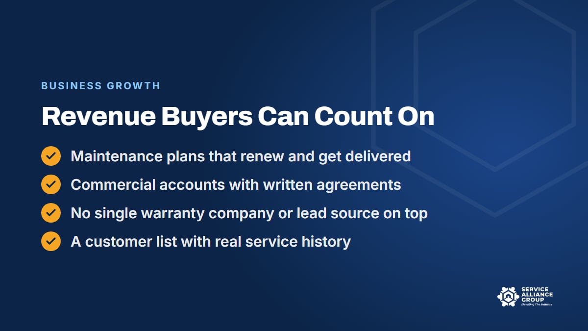 Recurring revenue that makes an appliance repair business worth buying