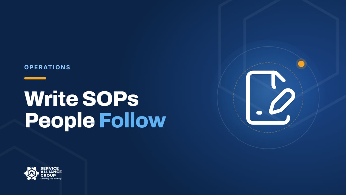 How to write appliance repair SOPs your team will actually follow