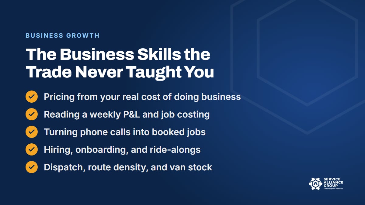 Lifelong learning for appliance repair owners starts with the business skills the trade skipped