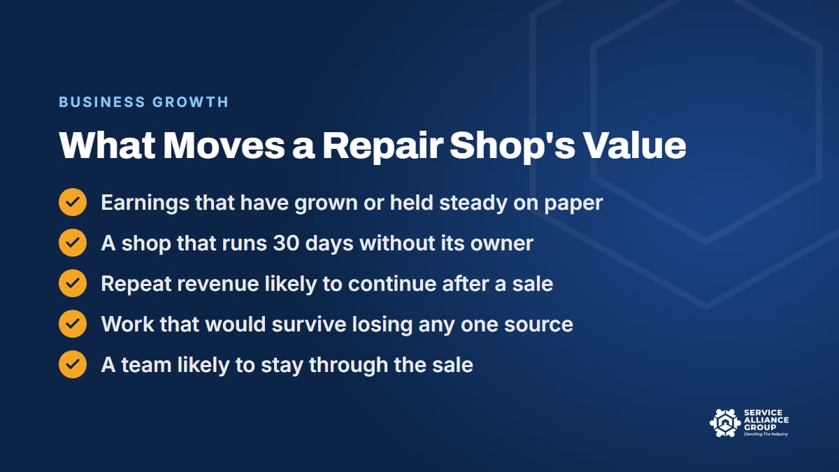 Should I sell my business? What drives an appliance repair business valuation