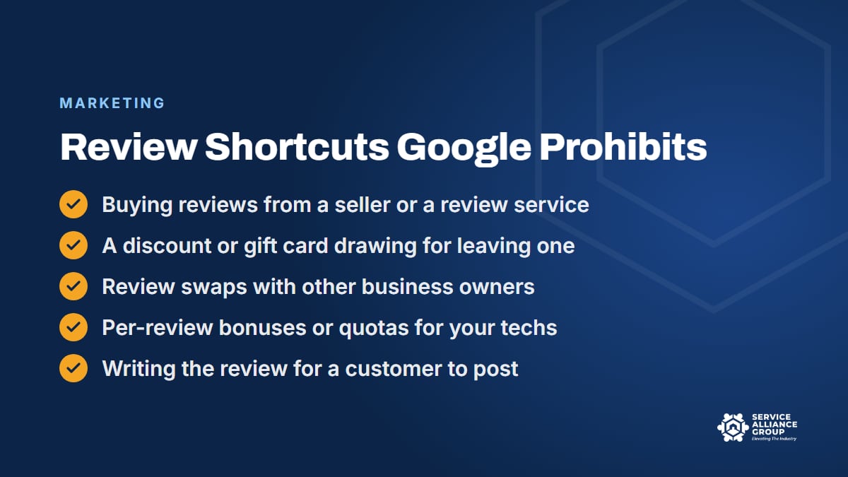 Ways appliance repair shops pay for Google reviews without realizing it