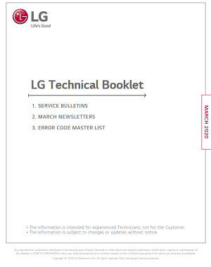 LG Technical service manual
